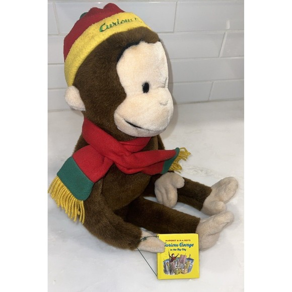 24 Inch Macy's Limited Edition Curious George In the Big Plush With Book - Picture 11 of 11